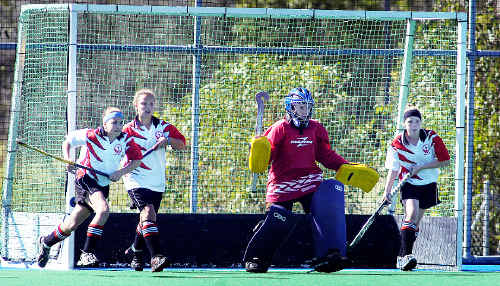 Maryborough goalkeeper Jessica Switzer, seen here playing for Wide Bay, will play for Queensland in the Australian National Invitational Championships in her home city next week. Maryborough goalkeeper Jessica Switzer, seen here playing for Wide Bay, will play for Queensland in the Australian National Invitational Championships in her home city next week.